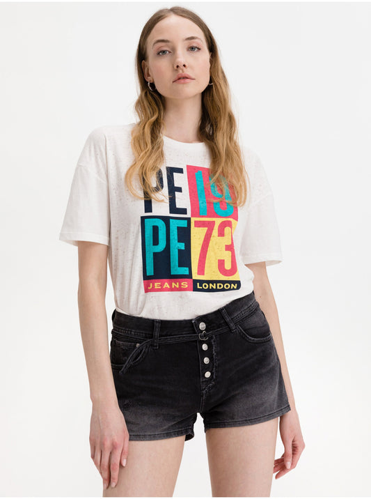 Pepe Jeans, T-Shirt, White, Women