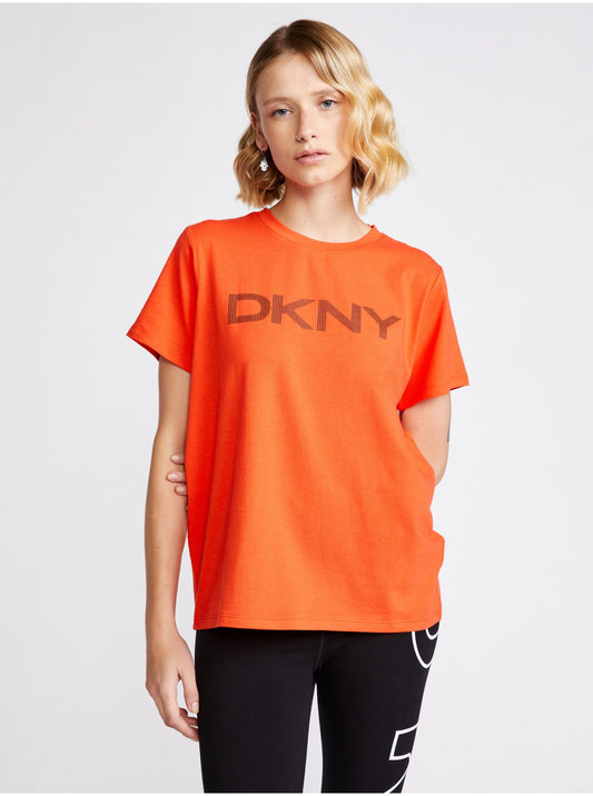 Dkny, T-Shirt, Orange, Women
