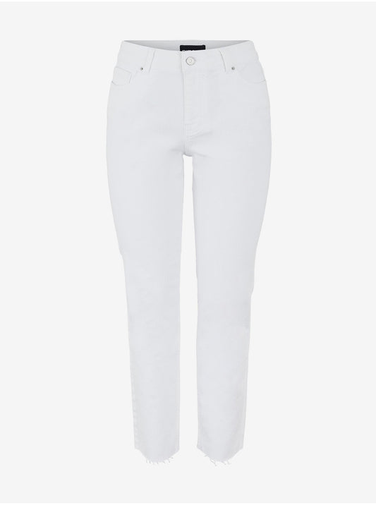 Luna Jeans, White, Women